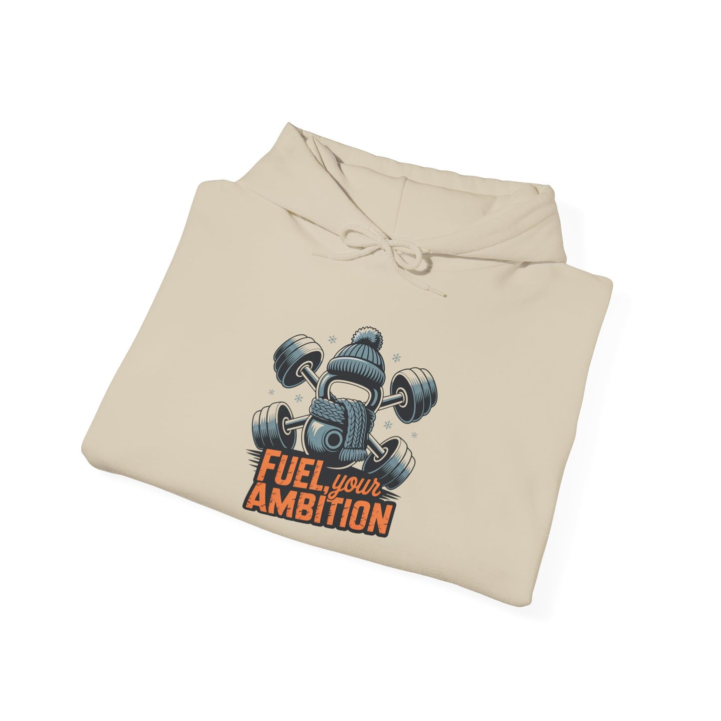 Coffee Hustle Hoodie — "Fuel Your Ambition" Front & "Rise and Grind Brews" Back